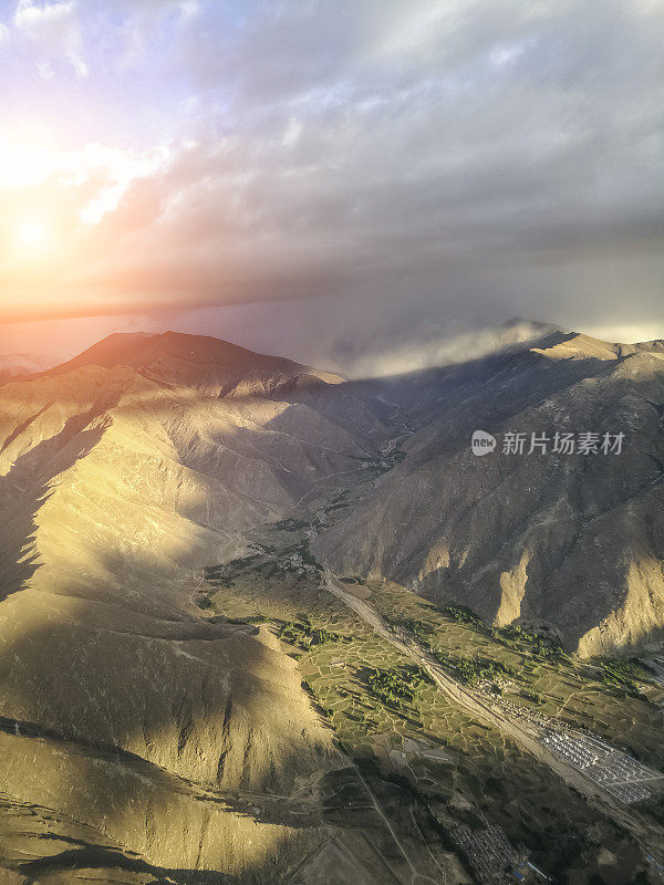 青海的风景stock photo